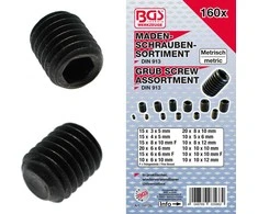 Bgs Technic Fiksavimo varžtelių rinkinys | 160 vnt. (14135)