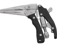 Bgs Technic Fiksuojamos replės | pistoleto tipo | ilgu snapu | 170 mm (7312)