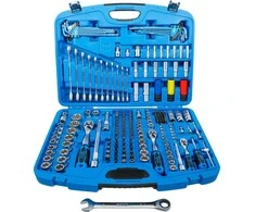 Bgs Technic Galvučių ir raktų komplektas | terkšliniai veržliarakčiai | 6,3 mm (1/4") / 10 mm (3/8") / 12,5 mm (1/2") | 218 vnt. (8820)