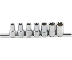 Bgs Technic Galvučių komplektas T-Star Plus (Torx Plus) | 10 mm (3/8") | 10EP - 20EP | 7 vnt. (9587)
