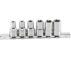 Bgs Technic Galvučių komplektas T-Star Plus (Torx Plus) | 6.3 mm (1/4") | 6EP - 12EP | 6 vnt. (9588)