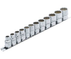 Bgs Technic Galvučių rinkinys 12 kampų | 10 mm (3/8") | 8 - 19 mm | 12 vnt. (9105)