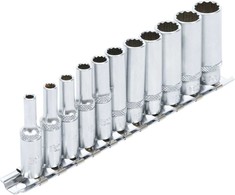 Bgs Technic Galvučių rinkinys, 12 kampų, ilgos | 6.3 mm (1/4") | 11 vnt. (5251)