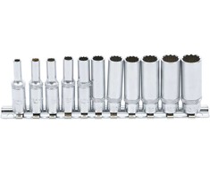 Bgs Technic Galvučių rinkinys, 12 kampų, ilgos | 6.3 mm (1/4") | 11 vnt. (5251)