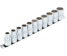 Bgs Technic Galvučių rinkinys 12 kampų | 12,5 mm (1/2") | 10 - 21 mm | 11 vnt. (9107)