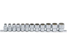 Bgs Technic Galvučių rinkinys 12 kampų | 10 mm (3/8") | 8 - 19 mm | 12 vnt. (9105)