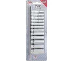 Bgs Technic Galvučių rinkinys, 12 kampų, ilgos | 6.3 mm (1/4") | coliniai dydžiai | 12 vnt. (2757)