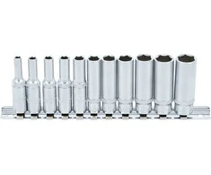 Bgs Technic Galvučių rinkinys, 6-kampės, ilgos | 6.3 mm (1/4") | 4 - 13 mm | 13 vnt. (2221)