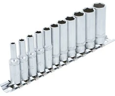 Bgs Technic Galvučių rinkinys, 6-kampės, ilgos | 6.3 mm (1/4") | 4 - 13 mm | 13 vnt. (2221)