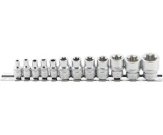 Bgs Technic Galvučių rinkinys E-Tipas | 6.3 mm (1/4") / 10 mm (3/8") | 12 vnt. (2038)