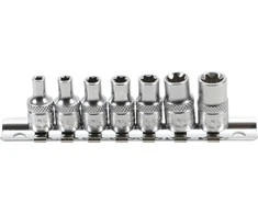 Bgs Technic Galvučių rinkinys E-Tipas | 6,3 mm (1/4") | E4 - E11 | 7 vnt. (6402)