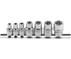 Bgs Technic Galvučių rinkinys E-Tipas | 6.3 mm (1/4") / 10 mm (3/8") | E6 - E16 | 7 vnt. (2027)