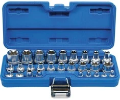 Bgs Technic Galvučių rinkinys E-Tipas | 6.3 mm (1/4") / 12.5 mm (1/2") | | E4 - E24 | 28 vnt. (70099)