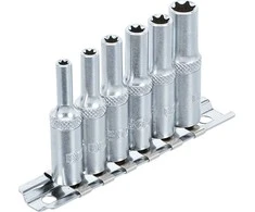 Bgs Technic Galvučių rinkinys E-Tipas | Ilgos | 6.3 mm (1/4") | E4 - E10 | 6 vnt. (6403)