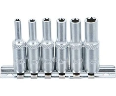 Bgs Technic Galvučių rinkinys E-Tipas | Ilgos | 6.3 mm (1/4") | E4 - E10 | 6 vnt. (6403)