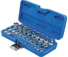 Bgs Technic Galvučių rinkinys E-Tipas | 6.3 mm (1/4") / 12.5 mm (1/2") | | E4 - E24 | 28 vnt. (70099)