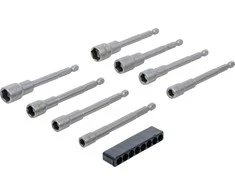 Bgs Technic Galvučių rinkinys | ilgas tipas | 6.3 mm (1/4") | elektriniams gręžtuvams | 6 - 13 mm | 8 vnt. (2759)
