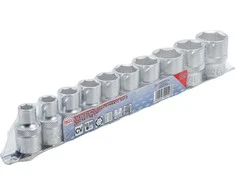 Bgs Technic Galvučių rinkinys, šešiakampės | 12,5 mm (1/2") | coliniai dydžiai | 10 vnt. (9113)