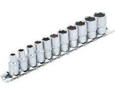 Bgs Technic Galvučių rinkinys, šešiakampės | 6.3 mm (1/4") | coliniai dydžiai | 11 vnt. (2433)