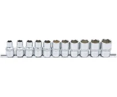 Bgs Technic Galvučių rinkinys, šešiakampės | 12,5 mm (1/2") | 10 - 21 mm | 11 vnt. (9106)