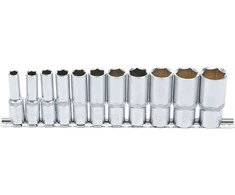 Bgs Technic Galvučių rinkinys, šešiakampės, ilgos | 10 mm (3/8") | Coliniai dydžiai | 11 vnt. (2756)
