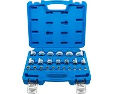 Bgs Technic Galvučių rinkinys, šešiakampės | 6.3 mm (1/4") + 12.5 mm (1/2") | Coliniai dydžiai | 23 vnt. (2246)