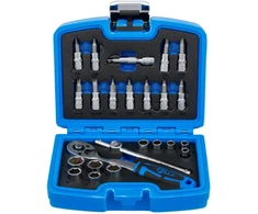 Bgs Technic Galvučių su terkšle rinkinys | 6.3 mm (1/4") | 24 vnt. (74713)