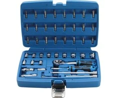 Bgs Technic Galvučių su terkšle rinkinys | 6.3 mm (1/4") | 46 vnt. (2144)