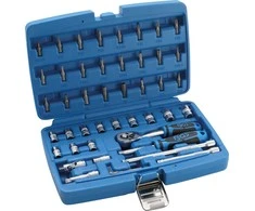 Bgs Technic Galvučių su terkšle rinkinys | 6.3 mm (1/4") | 46 vnt. (2144)