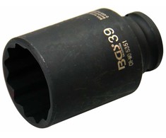 Bgs Technic Galvutė ilga smūginė plonasienė 12 kampų | 12,5 mm (1/2") | 39 mm (5351)