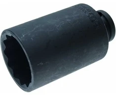 Bgs Technic Galvutė ilga smūginė plonasienė 12 kampų | 12,5 mm (1/2") | 38 mm (5344)
