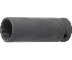 Bgs Technic Galvutė ilga smūginė plonasienė 12 kampų | 12,5 mm (1/2") | 21 mm (5353)