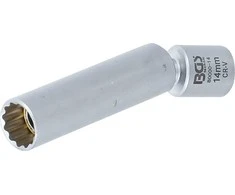Bgs Technic Galvutė kaitinimo ir uždegimo žvakėms | šarnyrinė | 10 mm (3/8") | 14 mm (80000-14)