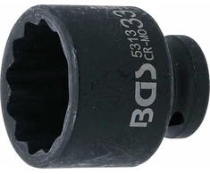 Bgs Technic Galvutė smūginė | 12 kampų | 12,5 mm (1/2") | 33 mm (5313)
