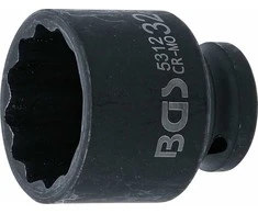 Bgs Technic Galvutė smūginė | 12 kampų | 12,5 mm (1/2") | 32 mm (5312)