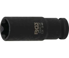 Bgs Technic Galvutė smūginė E-Tipas, ilga | 12,5 mm (1/2") | E24 (5204-24)