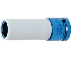 Bgs Technic Galvutė smūginė ilga plonasienė | su plastikine apsauga | 12,5 mm (1/2") | 17 mm (7201)