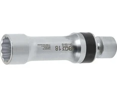 Bgs Technic Galvutė žvakėms šarnyrinė 12 kampų | su atramine spyruokle 10 mm (3/8") | 18 mm (6849)