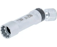 Bgs Technic Galvutė žvakėms šarnyrinė 12 kampų, su atramine spyruokle | 10 mm (3/8") | 16 mm (2391)