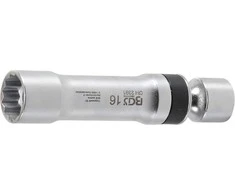 Bgs Technic Galvutė žvakėms šarnyrinė 12 kampų, su atramine spyruokle | 10 mm (3/8") | 16 mm (2391)