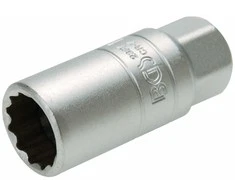 Bgs Technic Galvutė žvakėms su guminiu laikikliu, 12 kampų | 10 mm (3/8") | 18 mm (2387)