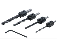 Bgs Technic Grąžtai/frezos medžiui | 4 vnt | 4-5-6-8 mm (50790)