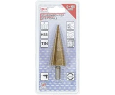 Bgs Technic Grąžtas skylės (pa)platinimui pakopinis | Titano nitridas | Ø 4 - 32 mm (1619)