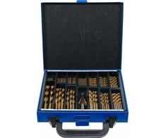Grąžtas Bgs Technic Grąžtų ir pakopinės frezos rinkinys | HSS | titano nitridas | 1 - 10 mm | 119 vnt. (2009)