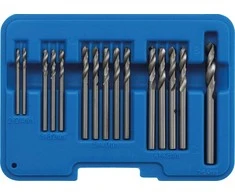 Grąžtas Bgs Technic Grąžtų rinkinys | kniedžių skylėms | HSS | 2.4 - 6.4 mm | 15 vnt. (2097)