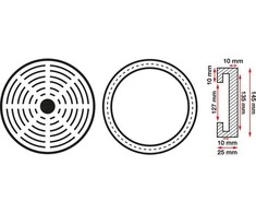 Bgs Technic Guminis padas | auto keltuvams | Ø 150 mm (6478)