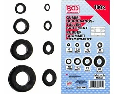 Bgs Technic Guminių įvorių asortimentas | metrinės | 180 vnt. (8125)