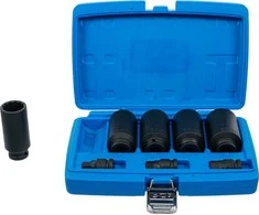 Bgs Technic Ilgų galvučių rinkinys pusašiams | 12 kampų | 27 - 36 mm | 8 vnt. (5335)