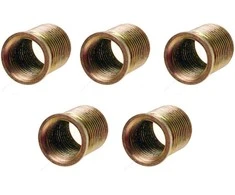 Bgs Technic Indėklai žvakės sriegio lizdui geltonai cinkuoti | 19 mm | M14 x 1.25 | 5 vnt. (149-19)