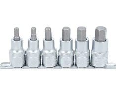 Bgs Technic Įpresuotų antgalių rinkinys | 12,5 mm (1/2") | Hex šešiakampis 6 - 14 mm | 6 vnt. (8887)